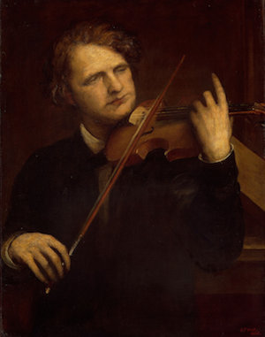 Painting of violinist Joseph Joachim by George Frederick Watts, 1868.